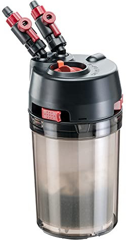 Hydor Außenfilter PRIME 10 mit Saughaftung, für Aquarien von 80-150 Liter, Schwämme Schwertmuscheln Filterwolle