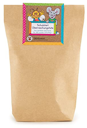 TRENDHAUS 956224 ABC Champions Überraschungstüte „Schulanfang, 10 kleine Geschenke für die Schultüte