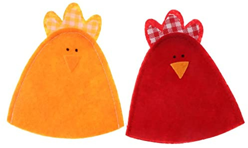 Luzhengyang Küken Filz Osterei Abdeckungen Ärmel für Ostern Tag Ostern Home Dekoration