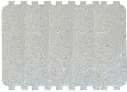 JOYSOG Lot de 5 couvercles de guide d'ondes pour micro-ondes - Tranches de mica, feuilles de mica, pièce de réparation pour four à micro-ondes Galanz - Accessoires d'isolation thermique (12,6 x 4,6