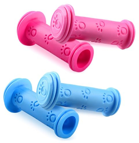 TAIOSNADJ 2 Pair Bike Handlebar Grips Non-Slip Rubber Mushroom Grips Soft Non-Slip Bicycle Handle Grip Balance Scooter Handlebar for Boys and Girls Kids Bikes