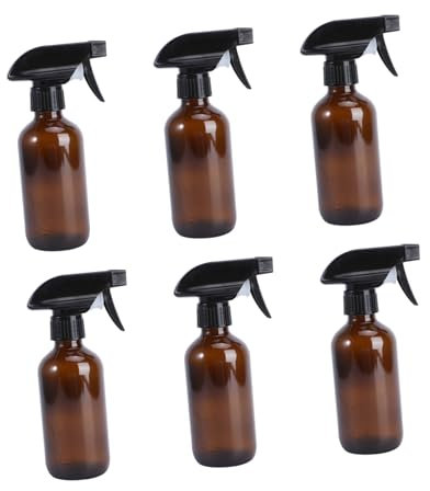 Ipetboom 6pièces Bouteilles Verre Pulvérisateurs Rechargeables Pour Eau Plantes Et Produits De Nettoyage Contenants Pratiques Verre