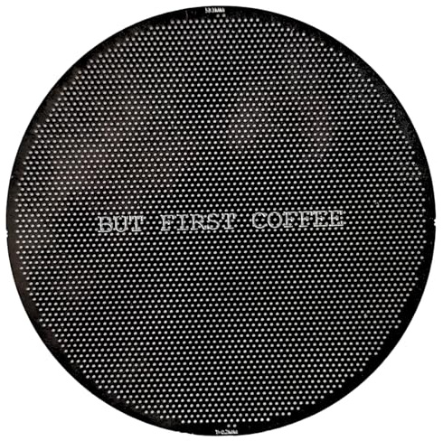 GEMINI 53.3mm Ultra-Slim 0.2mm Espresso Puck Screen - Reusable Mesh Filter For Portafilter Basket 54mm - Titanium PVD Coating
