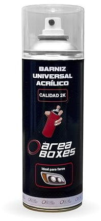 Vernice Acrilica 2K di Qualità per Fari Auto e Ogni Superficie [adesione Policarbonato] — Resistente ai Raggi UV, Vernice Trasparente per Auto Legno Metallo. Lacca 2K Alta Lucentezza (BRILLANTE, 1)