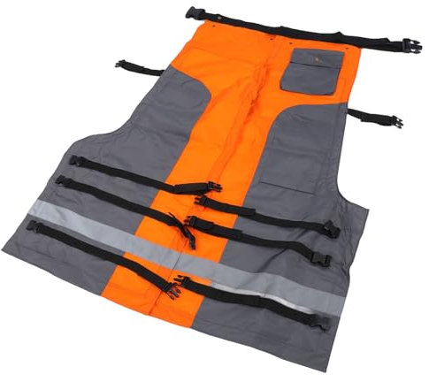 Locadence Kettensägen-Chaps, Patchwork-Design, Kettensägen-Schutzhose, elastische Waldarbeiter-Sicherheits-Kettensägenhose, elastische Wickel-Kettensägen-Chaps