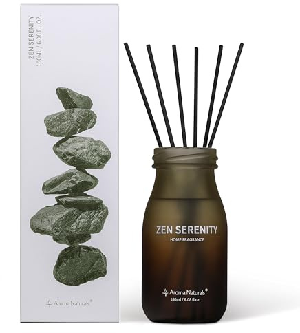 Aroma Naturals Duftstäbchen Raumduft 180ml Zweifarbige Farbverlaufsflasche Raumduft Stäbchen Natürlicher und Langlebiger Rattanstäbchen, Geschenke für Verschiedene Anlässe. (Zen Ruhe)