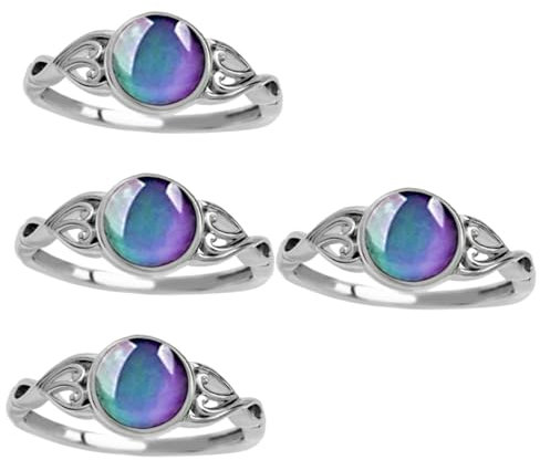 VALICLUD 4stücke Temperature Color Changing Unisex Emotion Für Und Kreative Temperaturänderung Schmuck Für Stressabbau Für Und Anlässe