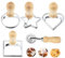 5 Pcs Taglia Ravioli, Stampo Ravioli, Set di Formine per Ravioli, Stampo Ravioli Grandi, Stampo per Ravioli Quadrati, Stella, Cuore, Cerchio, per Fare Ravioli, Pasta, Gnocchi e Biscotti