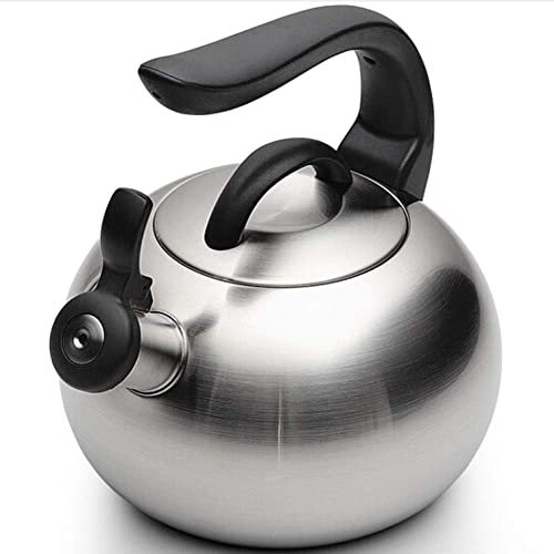 ABBNIA Tea Kettle Stove Top Whistling Tea Kettle 3L Stovetop Whistling Tea Pot Stainless Steel Teakettle Teapot with Cool Handle Stove Top Whistling Tea Kettle