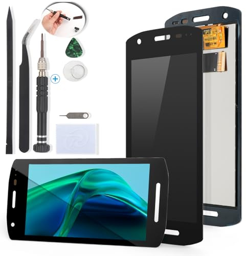 YWLRONG Zebra TC21 Bildschirm Ersatz für Zebra TC21, TC210K, TC26 Display Touchscreen Digitizer für PDA-Hand-Barcode-Scanne Montage Ersatz mit Werkzeugen (mit Kamera-Ausschnitt)