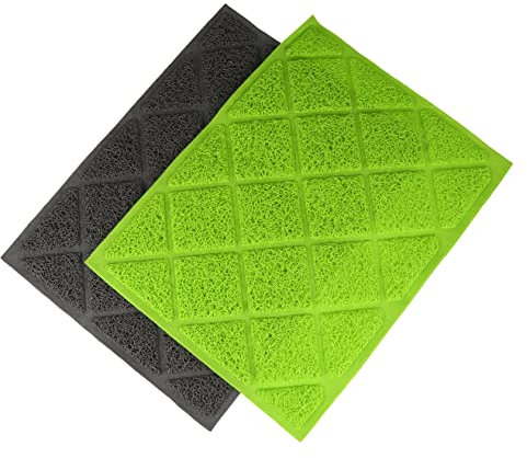 POPETPOP 2St Katzenstreu Matte Hund kühlmatte Haustier Katzennapf Slow Feeder Hundenapf katzentoilettenauskleidung katzenklo vorlegematte Hundematte Platzdeckchen zum Füttern von Welpen PVC