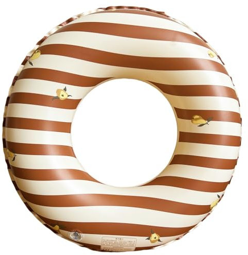 Schwimming Ring Erwachsene, Transparenter Floating Ring, PVC schwimmring Aufblasbar, Für Pool-Party-Dekorationen, Party Im Freien Am Meer (braun)