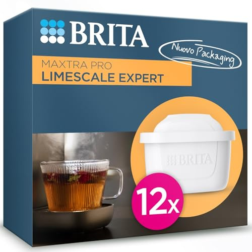 BRITA MAXTRA PRO Expert vattenfilterpatron anti-kalk 12-pack - original påfyllning för speciella filterkaraffer varma drycker (förstärkt kalkskydd och hushållsapparater)