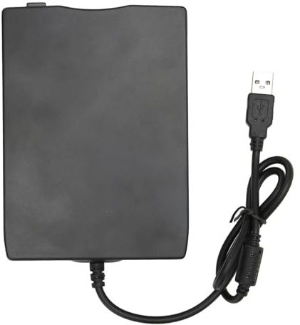 Floppy Disk Reader Extern diskette Drive USB Floppy Disk Reader FDD Reader USB Powered Low Noise Ultra Thin Plug and Play for PC Laptop ABS Material 1.44MB 2HD Floppy Disks