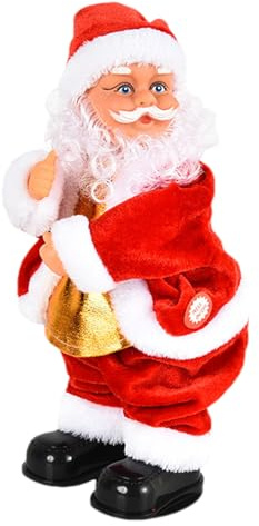 Generico Babbo Natale - Figura di Babbo Natale | Il Babbso Natales | Giocattoli twerking, peluche figure natalizie | Bambole animate, giocattoli interattive danzanti per bambini per feste natalizie