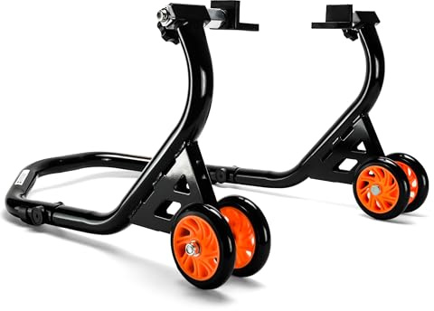 Set Motorradständer bis 270kg, 250-350mm Motorrad Montageständer HINTEN | L-Form | Für Alle Motorradtypen, Stabil & Robuste Konstruktion, Einfaches Anheben und Wartung Motorradheber Wartungsständer