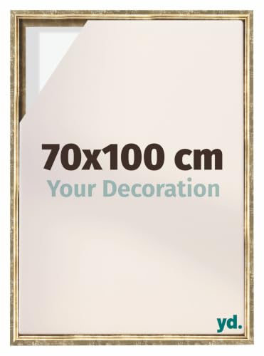 yd. Schattenfugenrahmen 70x100 Gold Antik - Rahmen für Leinwand - Holz Lyon | Schattenfugenrahmen für Leinwände, Geeignet für Leinwände bis 2 cm Dicke, Ohne Rückwand und Glas, Made in Holland
