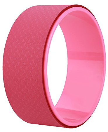 Yoga Stretch Bend Balance Wheel Kreis Gesundheit Fitness Schlankheitsübung Unterstützung Verschiedene Posen Grün Rosa (Rosa)