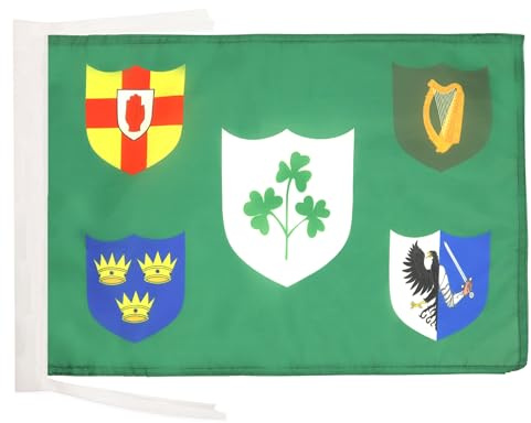 AZ FLAG Flagge Irish Rugby 45x30 cm Polyester 100D Kordeln | Für innen und außen Republik Irland dekorative Flagge IRFU Ireland Rugby doppelte Nähte und verstärkte Kanten mit Schnüre