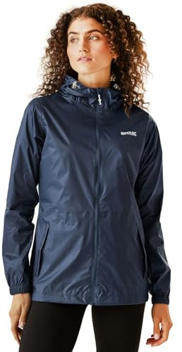 Regatta Damen Jacke Funktionsjacke Outdoorjacke Regenjacke Pack It III, Farbe:Dunkelblau, Artikel:-20I Midnight, Größe:42