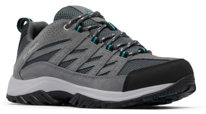 Columbia Womens Crestwood Hiking Shoe, Graphite/Pacific Rim, 9 Wide