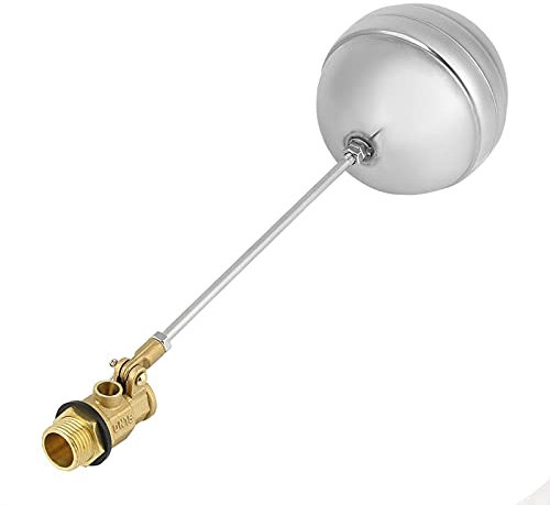 Schwimmerventil aus Edelstahl, G1/2 DN15, verstellbares Außengewinde, ts anwendbare Medium ist Wasser, und kann breite Temperatur von 0~50℃ widerstehen, für magnetische Füllstandsschalter