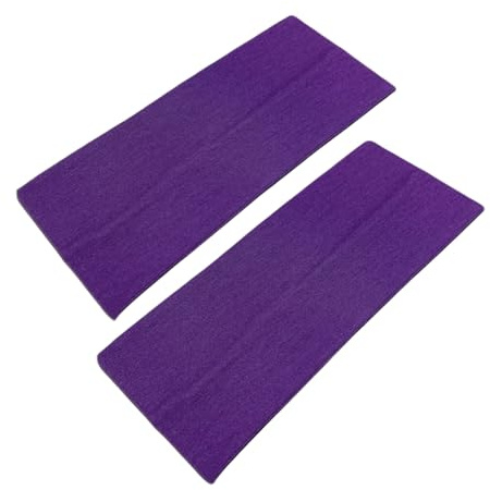 WESTEND CHOICE 9 cm de large Bandeaux de 2 Pack Bandeau Doux Étirable Unisexe Kylie Bandeau pour Cheveux Idéal pour Gym, Yoga, Bandeau pour Femmes & Hommes (Violet)