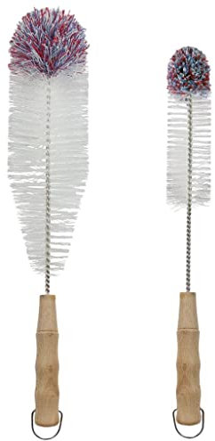 Cepillo de limpieza de decantador suave de 2 uds, cepillo de limpieza de polvo, cepillo de limpieza de cristalería flexible para botellas de