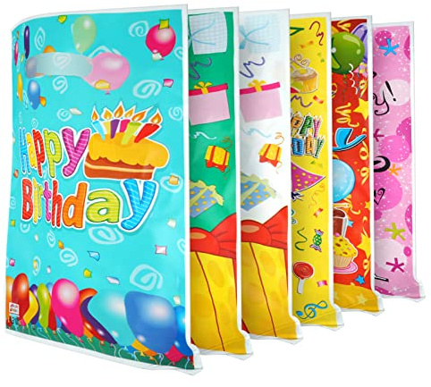 Flintronic 30 Stück Geschenktüten, Geburtstagstüten Kindergeburtstag Gastgeschenke, Cookie Partytüten, mitgebsel kindergeburtstag für Mädchen Jungen