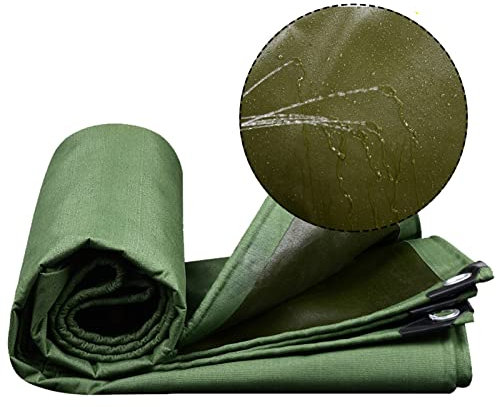 Strapazierfähige Planenabdeckung, 100% wasserdichte Segeltuchplane, Gartenmöbel, Caravan-Abdeckfolie, Mehrzweck-Planenabdeckung für Zwinger, Hühnerstall, Dach (Size : 2x3.5m)