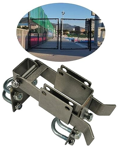 Chain Link Residential Strong Arm Double Gate Latch,Use This Double Gate Latch Where 2 Gates Swing Together.The Minimum Distance Between Doors is 2 ,Chain Latch for 1-1/4 Gate Frames Pipe Sizes.