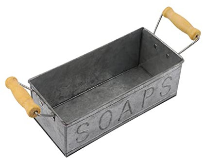 Eisenblumentopf aus Eisen, Silber, für Pflanzen und Seife
