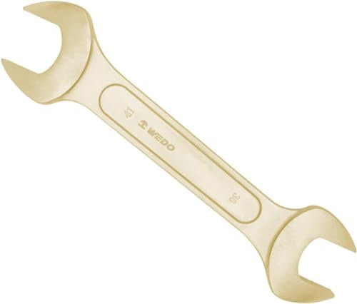 WEDO Llave de doble boca,Sin chispas,Métrica,17 * 19mm,Llave de extremo abierto doble,Longitud 170 mm,Bronce de aluminio,Resistencia a la corrosión,Certificado BAM y FM