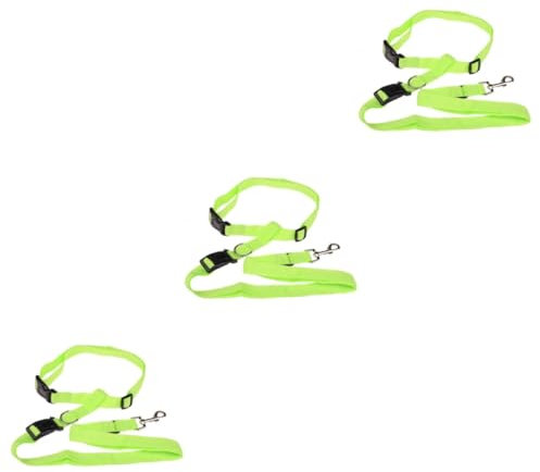 BESPORTBLE 3St Taillenhundeläufer hundegurt hundelaufband Running Belt Hundeführleine Hundelaufen Gürtel für Haustiere Anhängerleine Taille Hundespaziergang Taillenhundeleine zum Laufen