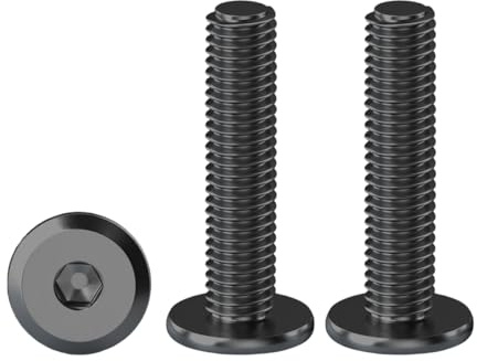 Drenky Bulloni esagonali piatti M5 x 25 mm, confezione da 20, in acciaio inossidabile 304, testa piatta esagonale