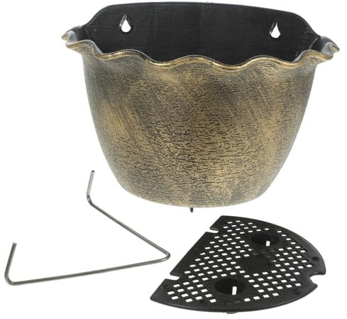 KITANDOVE 1satz Wandmontierter Pflanzgefäß Kunststoff Hängender Blumentopf Für Balkon Und Garten Für Wanddekoration Und Vertikale Haken Und Großen Spurlosen Nägeln