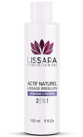 LISSARA - Brasilianisches Glätten – ohne Formalin – natürlicher 2-in-1-Wirkstoff – Anti-Frizz – tiefenwirksame Pflege – ohne Rauch, ohne Geruch *Neue Flasche * (150 ml, Keratin-Protein)