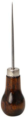 BOGEEL Gourd Shape Awl Tool with Wooden Handle Pricker Hole Maker Tools Sewing Supplies Handmade Tool