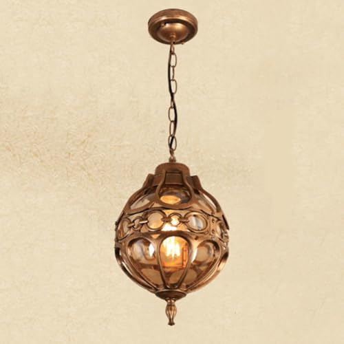 CHUNGYANG Lampes Suspendues Extérieures Créatives Américaines, Luminaire Suspendu Au Plafond Pour Couloir De Cour, Lanterne Décorative De Balcon De Jardin Extérieur, Lustre Étanche Pour Pavillon Villa