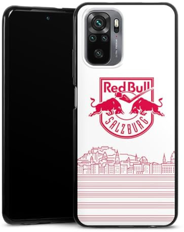 DeinDesign Slim Case extra dünn kompatibel mit Xiaomi Redmi Note 10S Silikon Handyhülle schwarz Hülle Eishockey Skyline EC Red Bull Salzburg