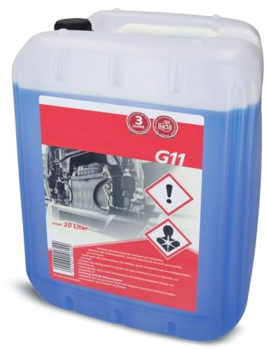 SAMETRUCK G12 / G11 Kühlerfrostschutz -80°C 5L Kühlflüssigkeit Konzentrat Antifreeze LKW PKW (G11 (Blau), 20L)