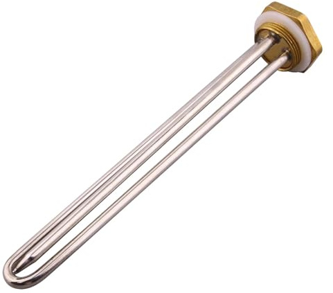 1pcs Electric Water Heater with Probe Immersion Heating Element U Type Tube Screw Heater 220v 1000W 1500W 2000w(Heater only,220V_1.5KW)