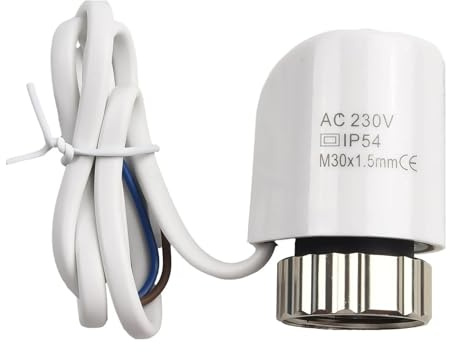 YINZHD Attuatore elettrotermico AC230V M30*1,5mm Termico Elettrico for valvola del radiatore Riscaldamento a Pavimento for a(Normally Open)