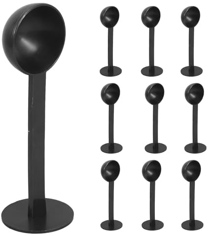 DOITOOL Lot de 10 cuillères à café : cuillères à expresso en plastique avec fond pressé pour tasser et doser le café - Outil indispensable pour la préparation du en cuisine et au