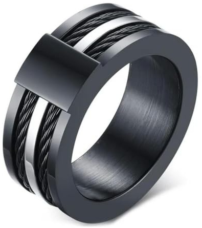 Men Band Rostfritt stål Ring Snygg herrring