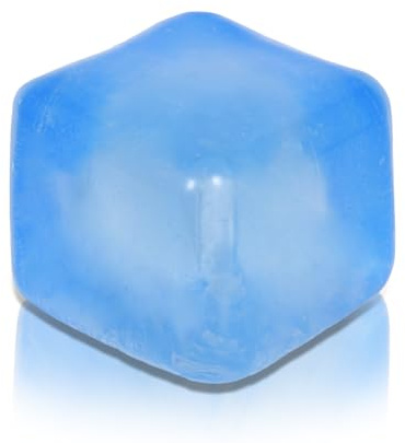 Copfeqyr Großer Anti Stress Ball 7 cm – Squishy Cube Knautschball, Sensorisches Fidget Spielzeug für Kinder und Erwachsene, Geschenkbox (Blue)