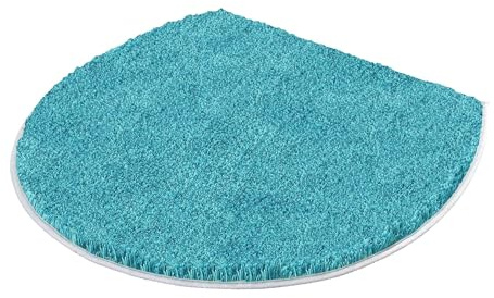 Kleine Wolke WC-Deckelbezug Relax Türkis 47 x 50 cm | OEKO-TEX zertifiziert, rutschhemmende Unterseite, für Fußbodenheizung, maschinenwaschbar, 100% Polyacryl