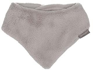 Sterntaler Halstuch aus Teddyflausch, gefüttert, mit Klettverschluss - Unisex Accessoires für Babys & Kleinkinder - warm, weich und bequem - hellgrau, Gr. 1