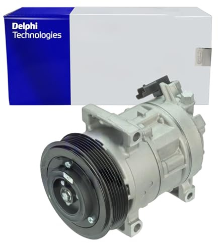 DELPHI A/C Kompressor für Klimaanlage Klimakompressor mit ID: DENSO 6SEL12C PAG 46 mit 119mm Riemenscheibe Kompatibel mit CITROËN BERLINGO B9 1606230580 6453WF 648738 CS20325 | Kompatibel mit: CITROËN BERLINGO Kasten/Großraumlimousine, BERLINGO MULTISPACE, C4 Coupe, C4 I, C4 II
