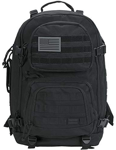 Rockland Military Tactical Laptop Backpack, Black